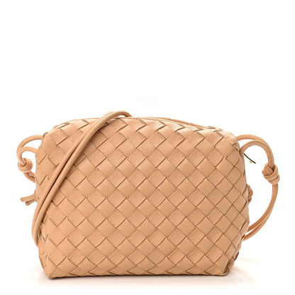 Bottega Veneta Nappa Intrecciato Small Loop Camera Bag Almond 1 of 8
