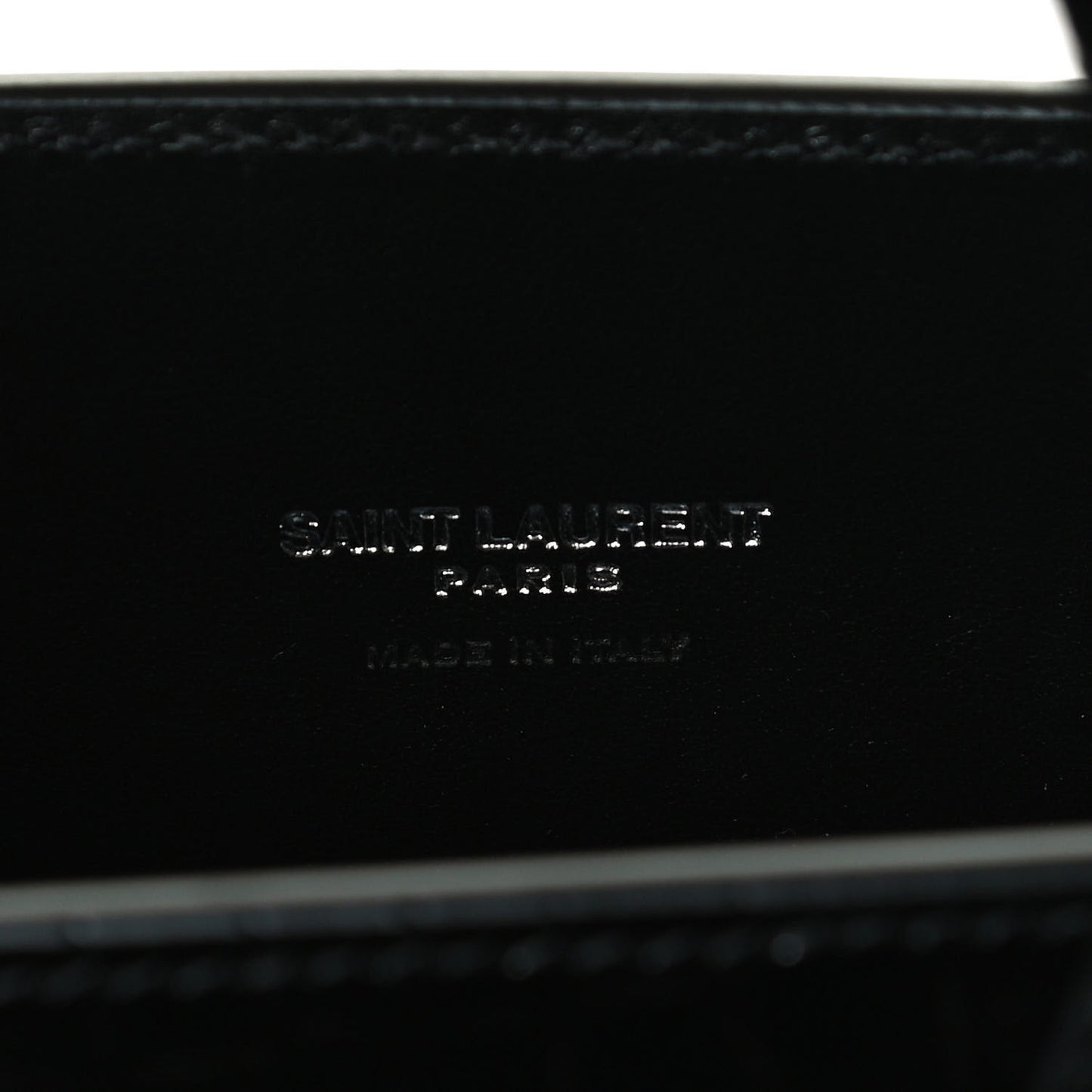 Calfskin Crocodile Embossed Nano Sac De Jour Black