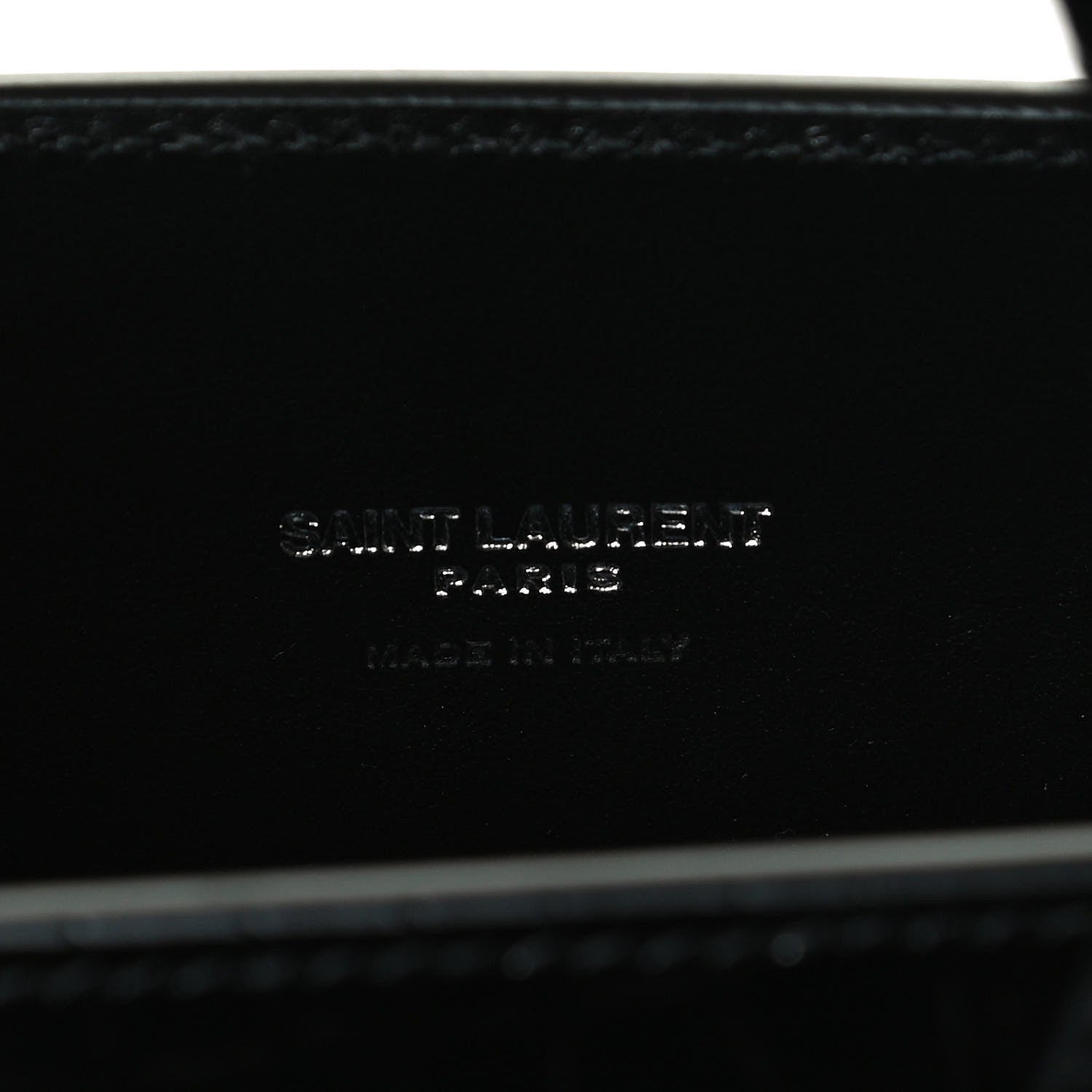 Saint Laurent Calfskin Crocodile Embossed Nano Sac De Jour Black 6 of 10