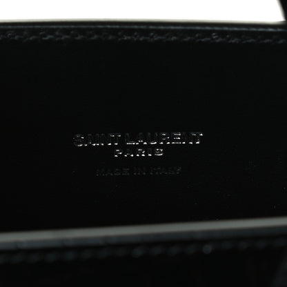Saint Laurent Calfskin Crocodile Embossed Nano Sac De Jour Black 6 of 10