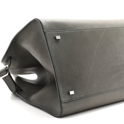 The Row Polished Saddle Calfskin Soft Margaux 15 Koala Grey 8 of 10