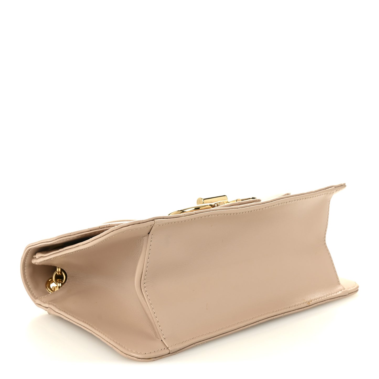 Calfskin Quilted Gancini Flap Bag Ameretti