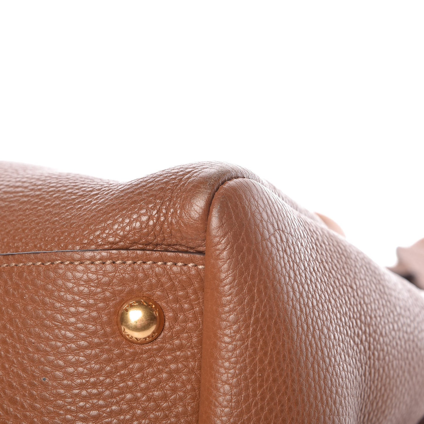 Vitello Daino Tote Brandy