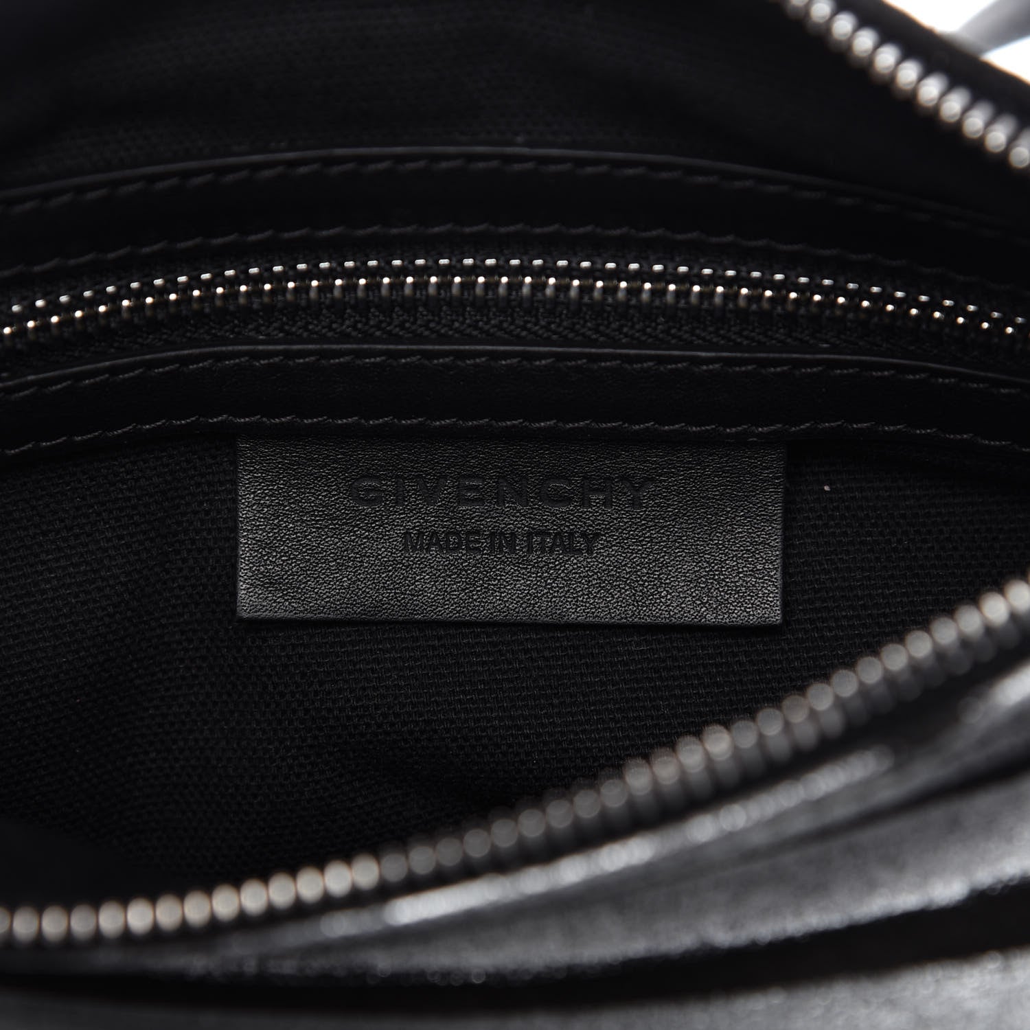 Givenchy Metallic Calfskin Striped Mini Pandora Black Silver 8 of 10