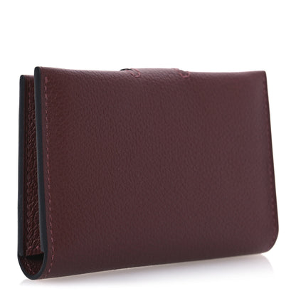 Hermes Evercolor Bi-Color RMS Card Holder Rouge H Rouge Sellier 3 of 9