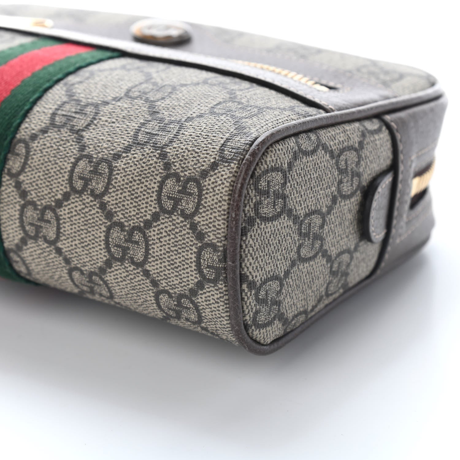 Gucci GG Supreme Monogram Web Small Ophidia Belt Bag 75 30 Dark Brown 7 of 7