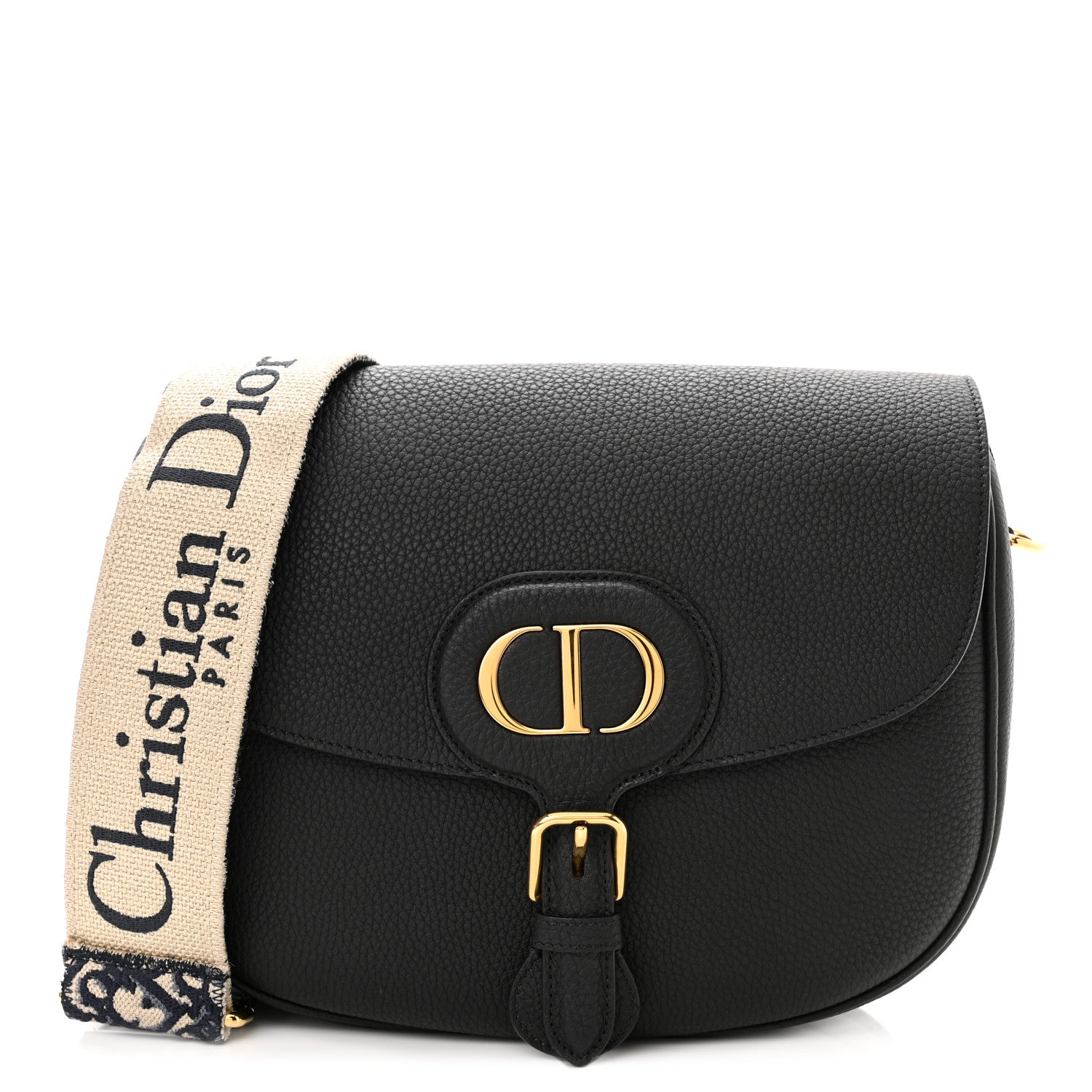 Christian Dior Grained Calfskin Large Bobby Flap Black 1 of 9