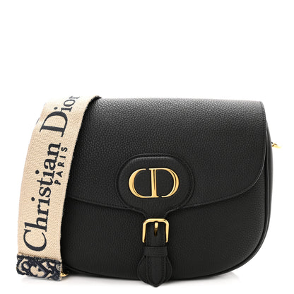 Christian Dior Grained Calfskin Large Bobby Flap Black 1 of 9