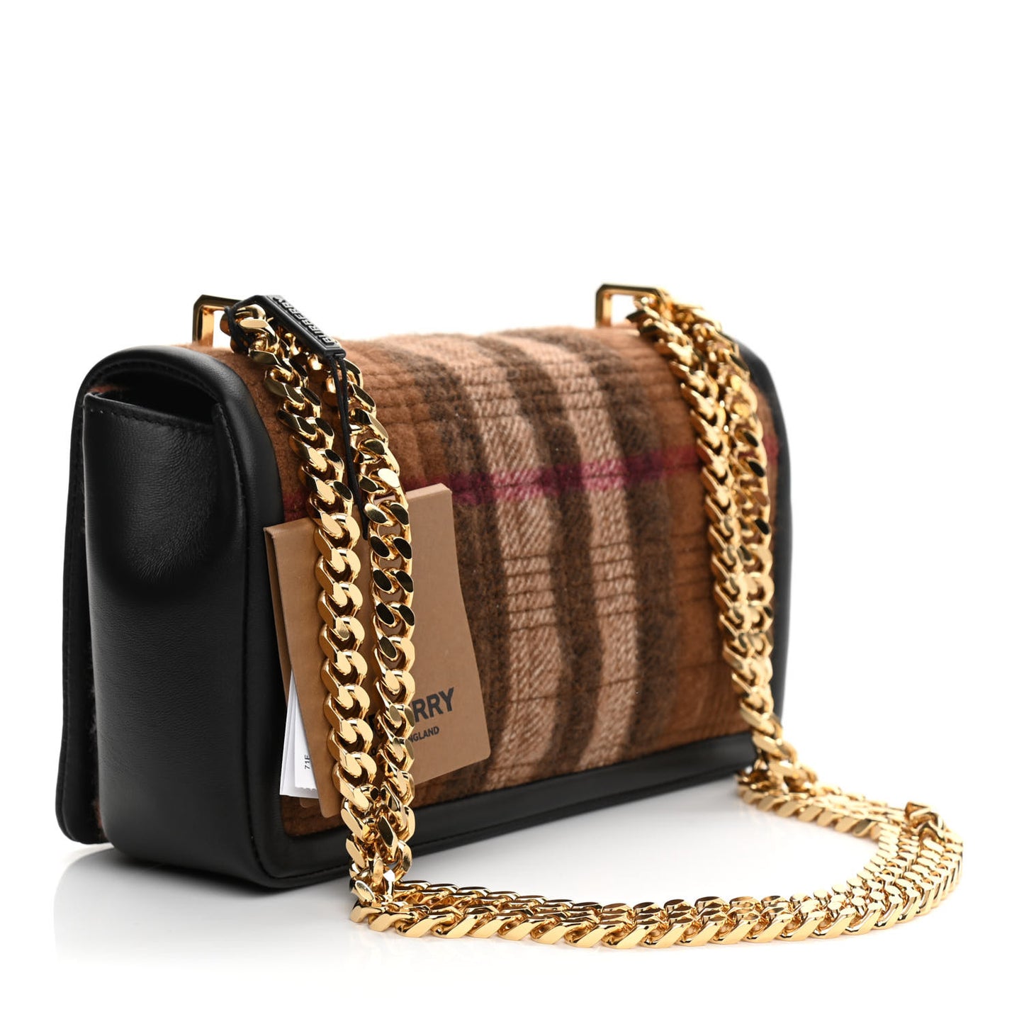 Check Cashmere Small Lola Bag Black