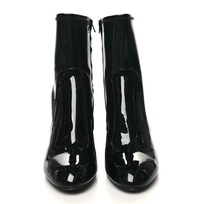 Louis Vuitton Patent Silhouette Ankle Boots 39 Black 2 of 7