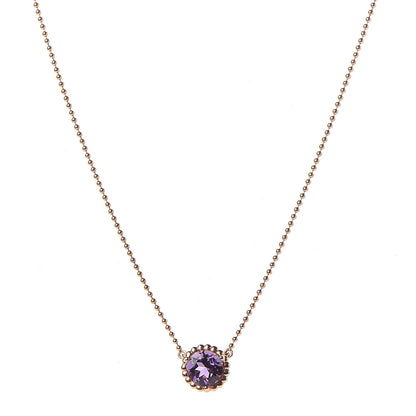 Tiffany 18K Rose Gold Amethyst Sparklers Pendant Necklace 1 of 6