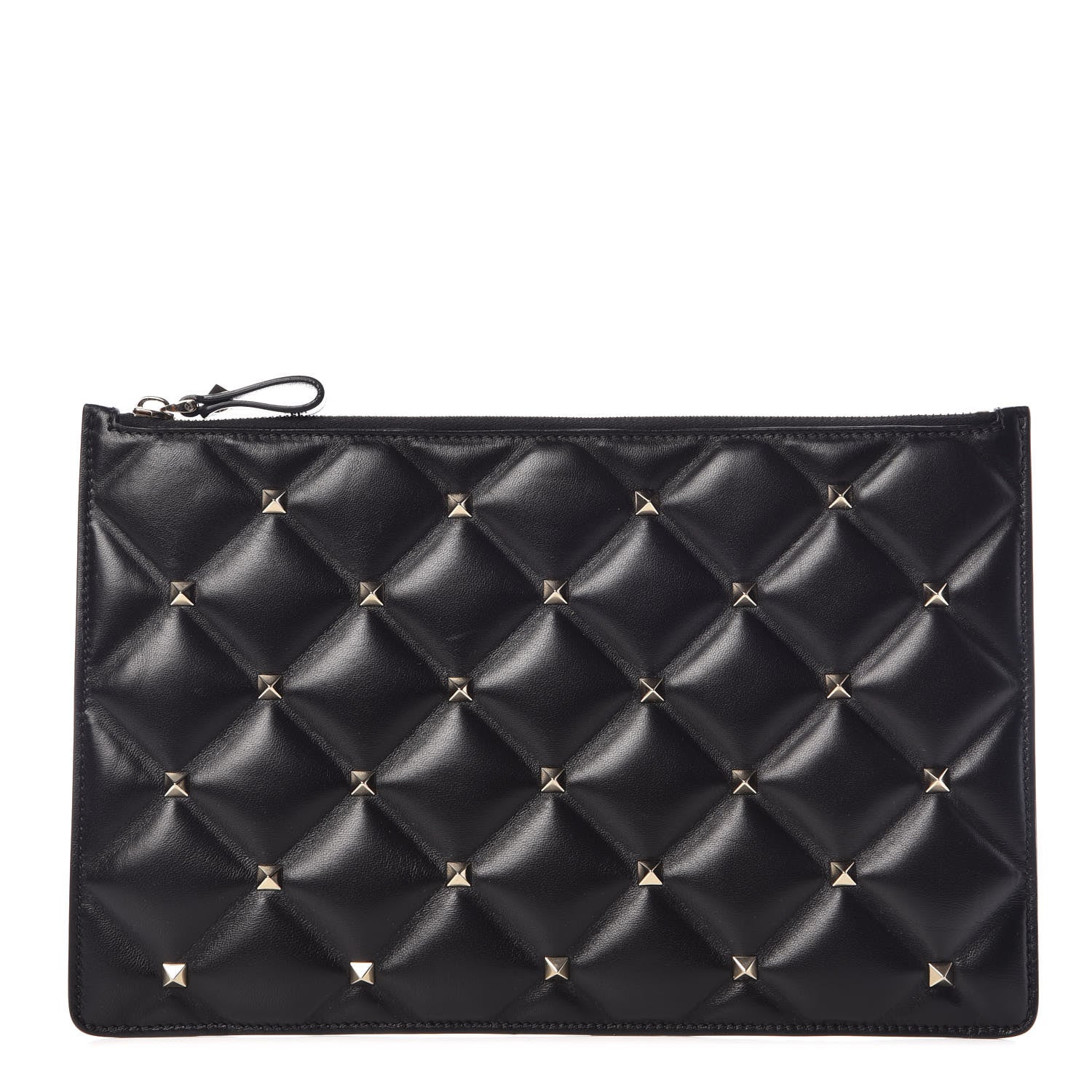 Valentino Garavani Nappa Candystud Zip Pouch Black 1 of 6