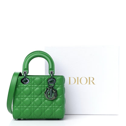 Christian Dior Lambskin Cannage Small Lady Dior Bright Green 8 of 8