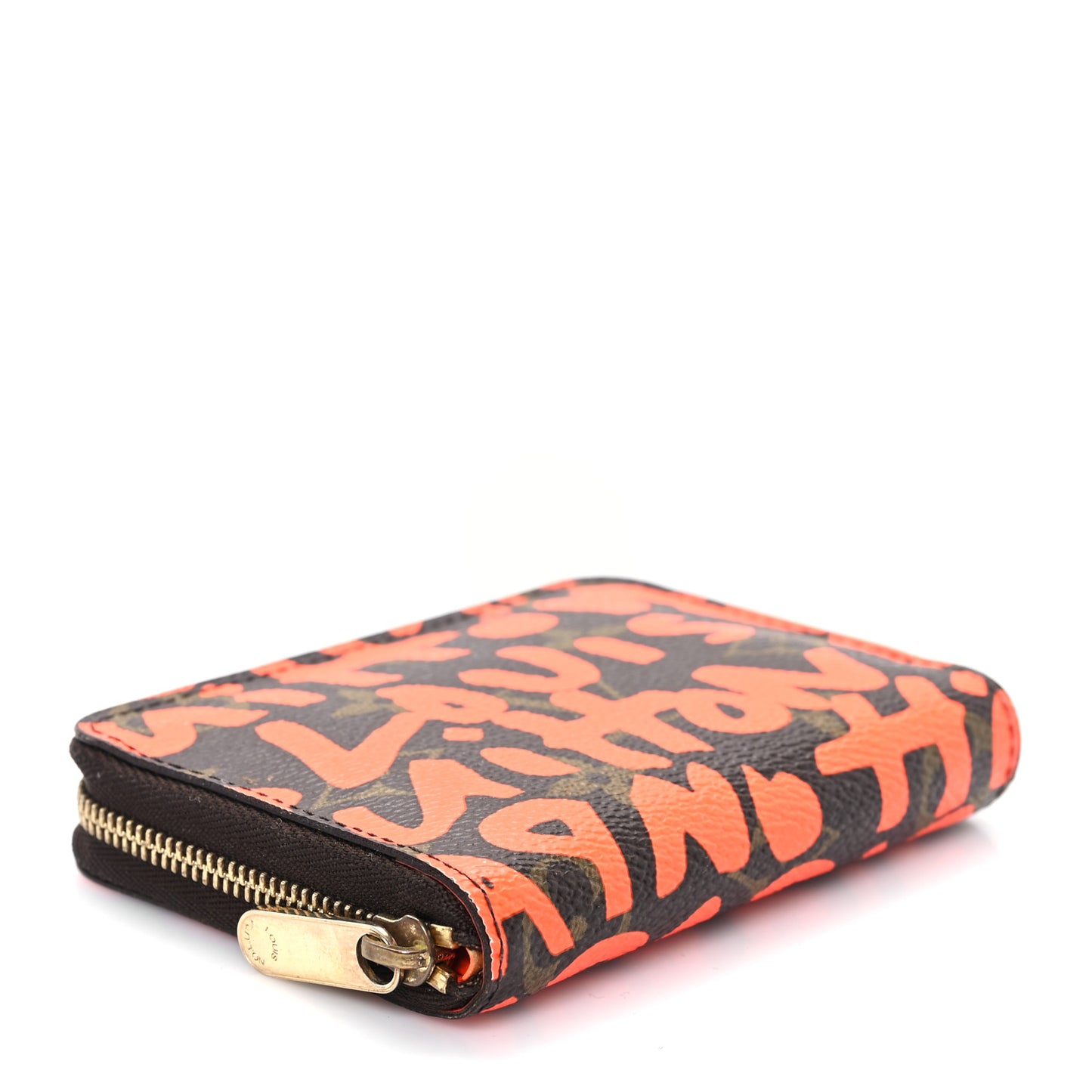 Monogram Graffiti Zippy Coin Purse Orange