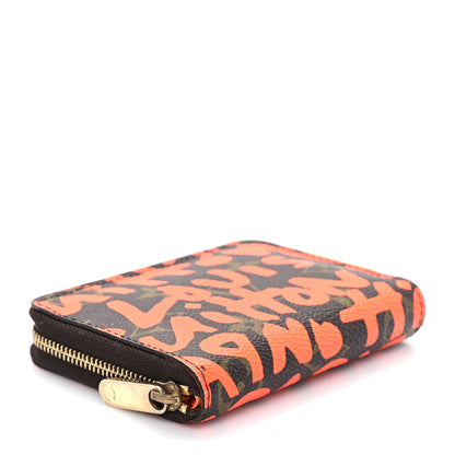 Louis Vuitton Monogram Graffiti Zippy Coin Purse Orange 4 of 6