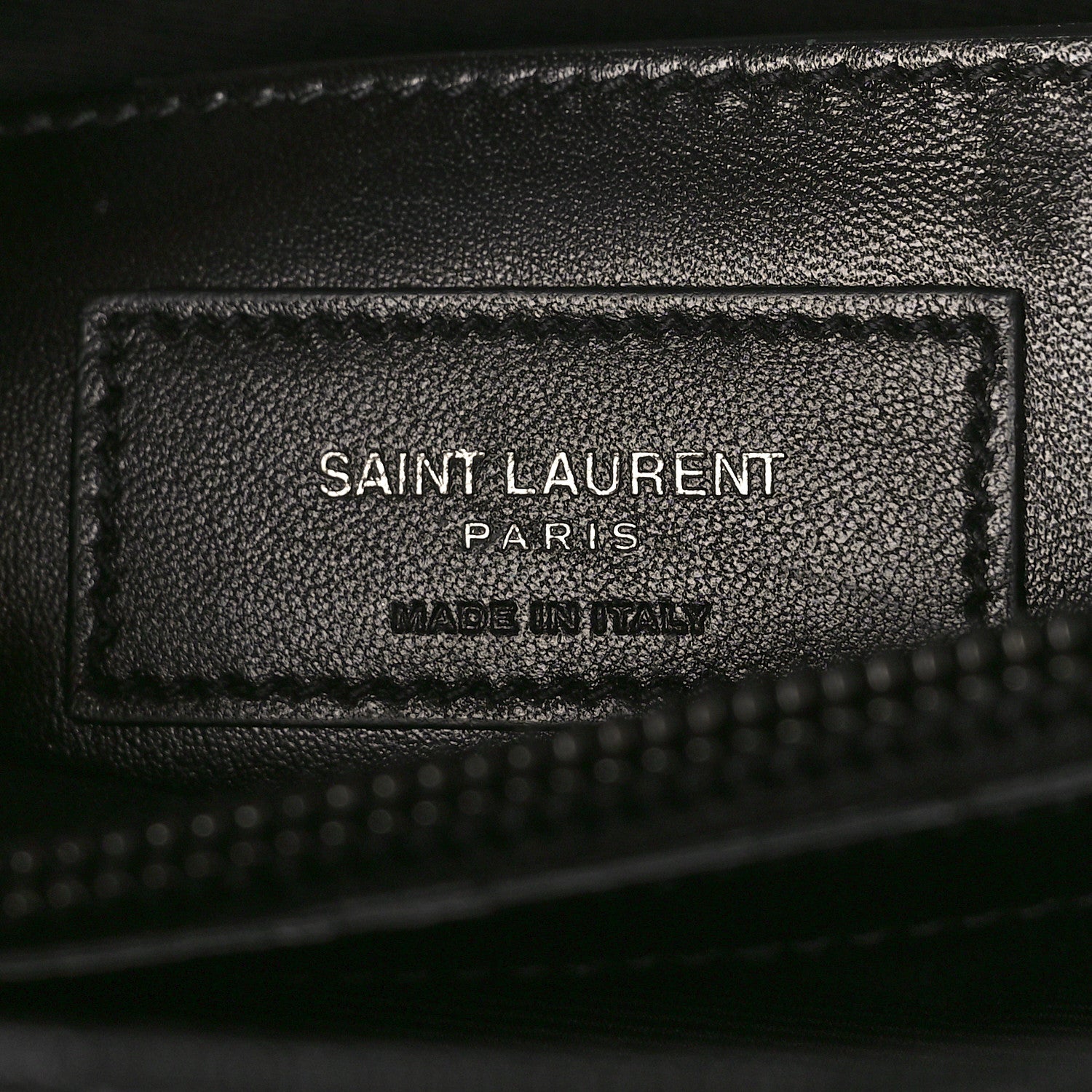 Saint Laurent Sheepskin Matelasse Chevron Monogram Monochrome Large College Satchel Black 7 of 12