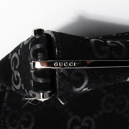 Gucci Suede Guccissima Shoulder Bag Black 8 of 8