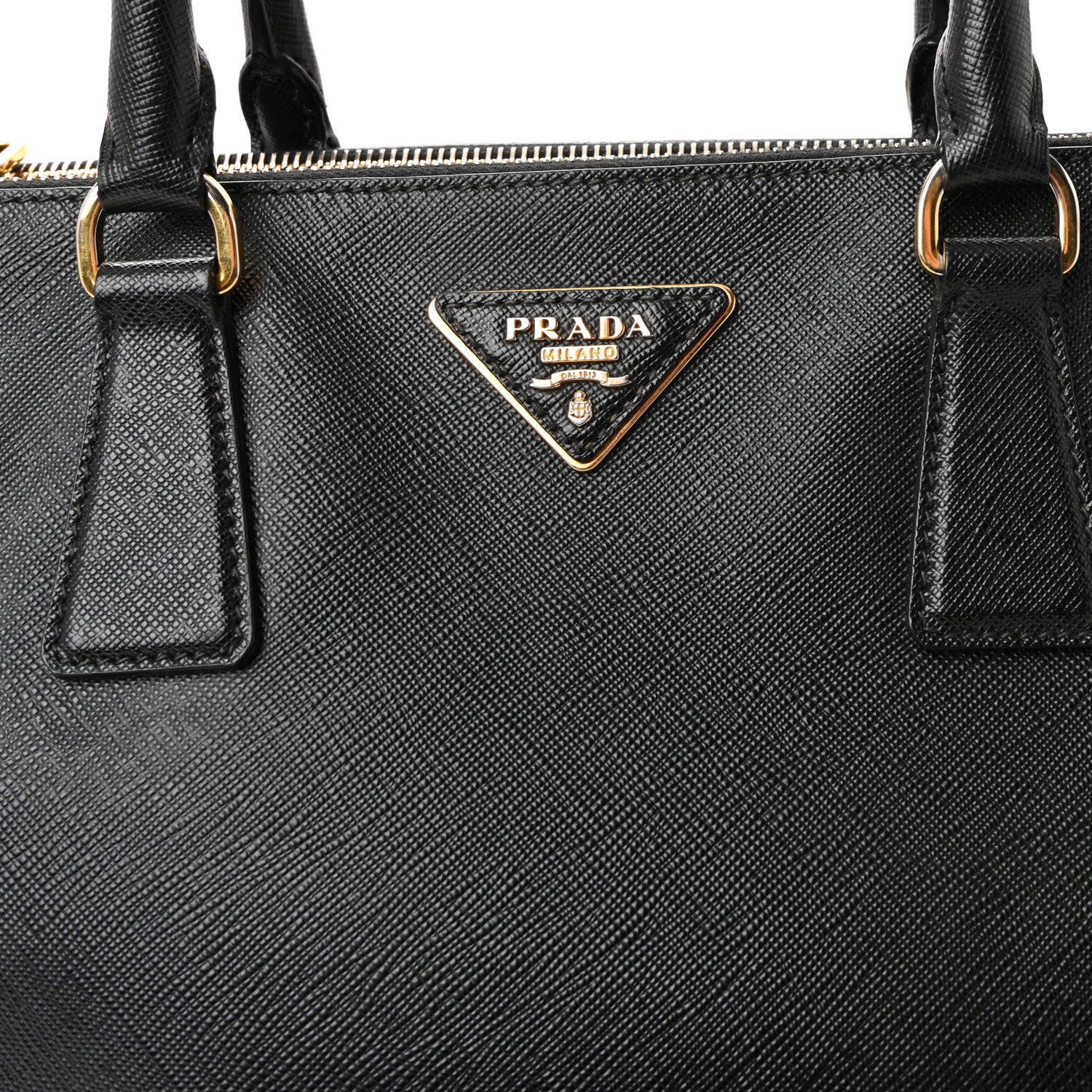Prada Saffiano Lux Large Galleria Double Zip Tote Black 7 of 10