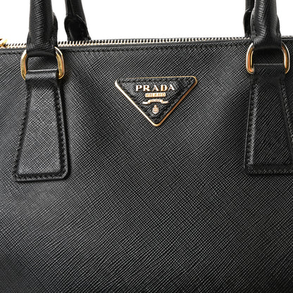 Prada Saffiano Lux Large Galleria Double Zip Tote Black 7 of 10