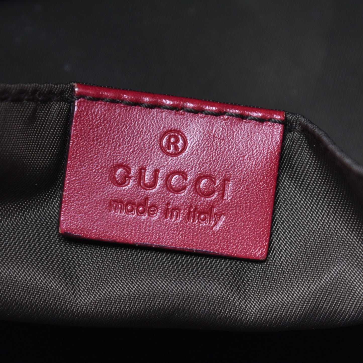 GG Monogram Medium Web Handle Vertical Tote Red