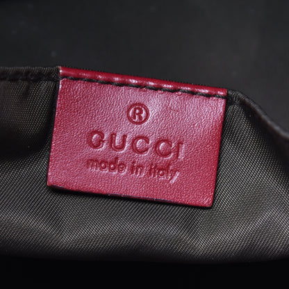 Gucci GG Monogram Medium Web Handle Vertical Tote Red 6 of 9