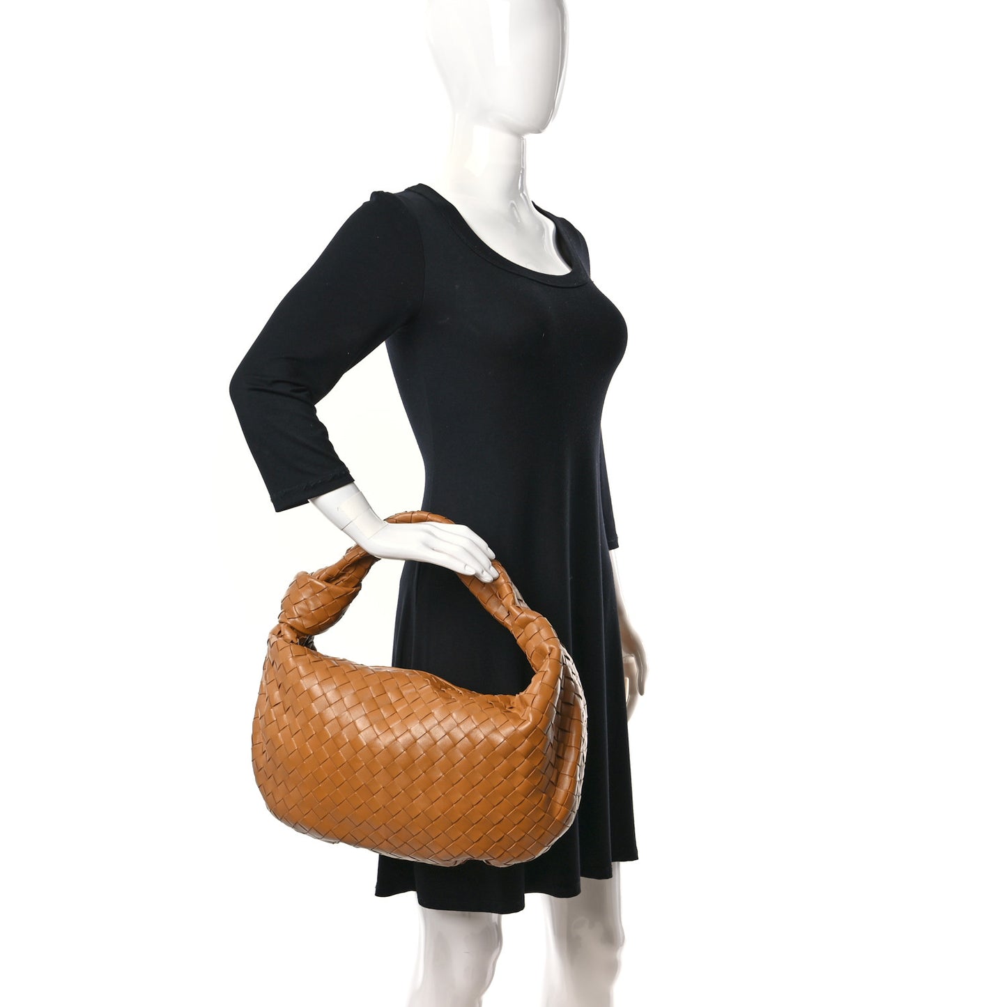 Nappa Intrecciato Small Jodie Caramel