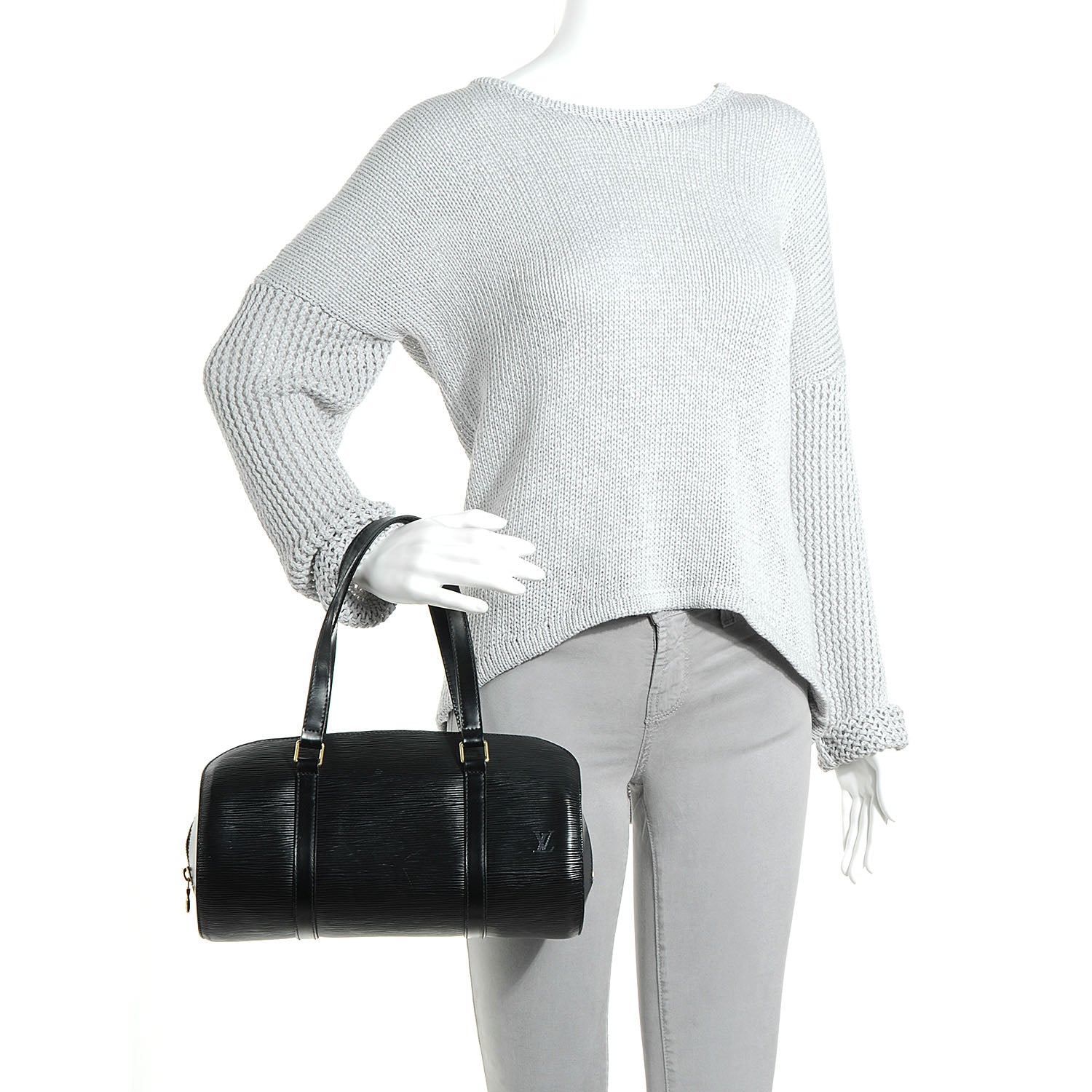 Louis Vuitton Epi Soufflot Black 2 of 8