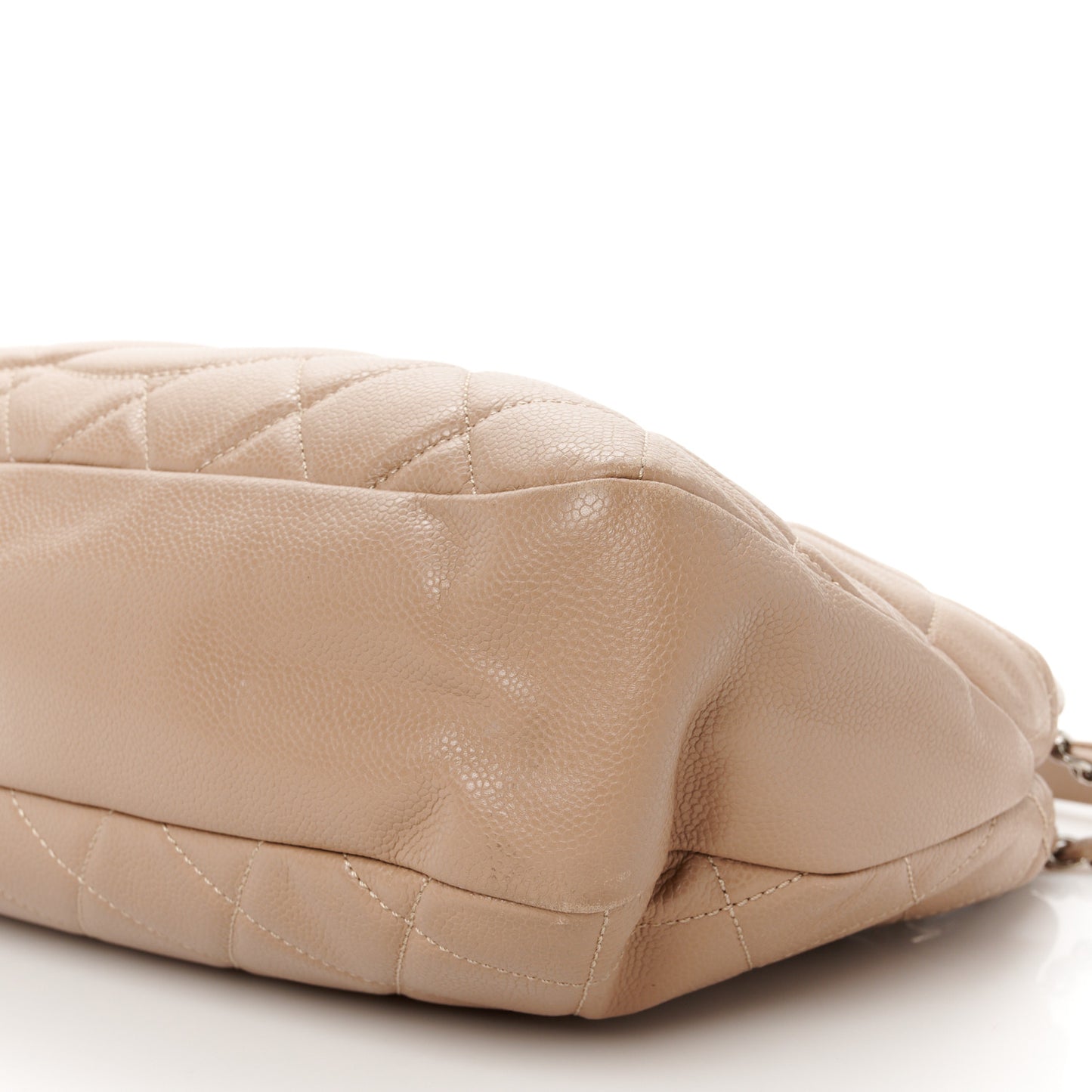 Caviar Quilted Timeless CC Soft Tote Beige