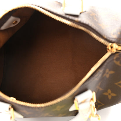 Louis Vuitton Monogram LV Match Speedy Bandouliere 25 White 5 of 13