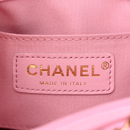 Chanel Shiny Caviar Quilted Small Duma Pockets Drawstring Backpack Lilac 6 of 10
