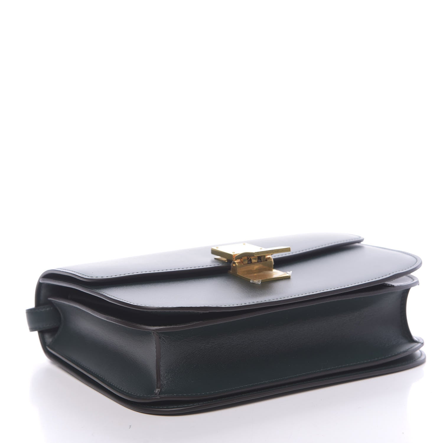 Celine Box Calfskin Medium Classic Box Flap Bag Dark Green 4 of 10