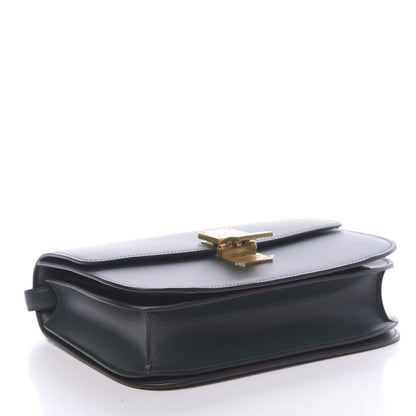 Celine Box Calfskin Medium Classic Box Flap Bag Dark Green 4 of 10