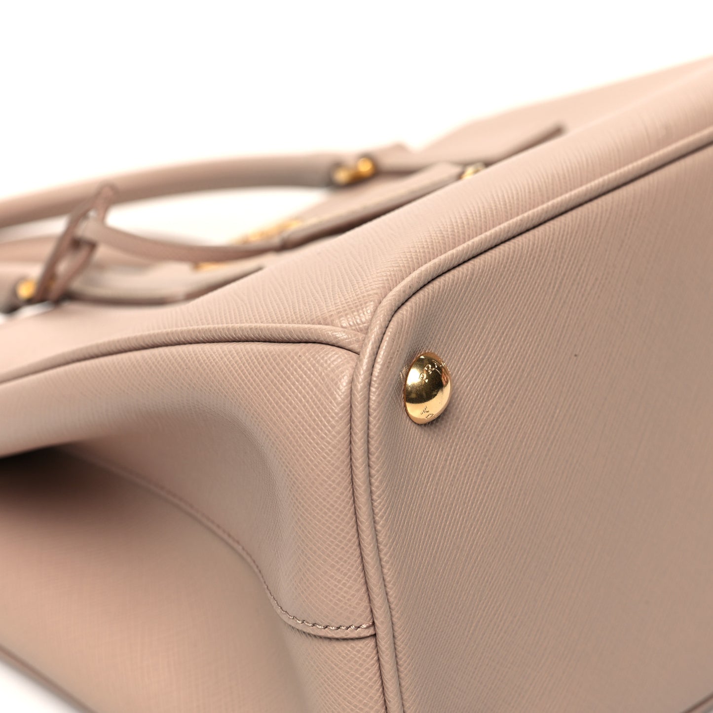 Saffiano Small Galleria Double Zip Tote Sabbia