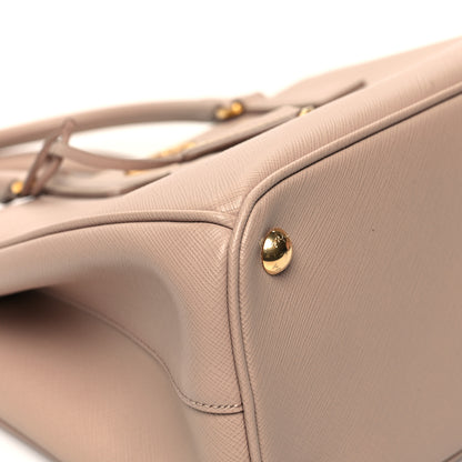 Prada Saffiano Small Galleria Double Zip Tote Sabbia 8 of 13