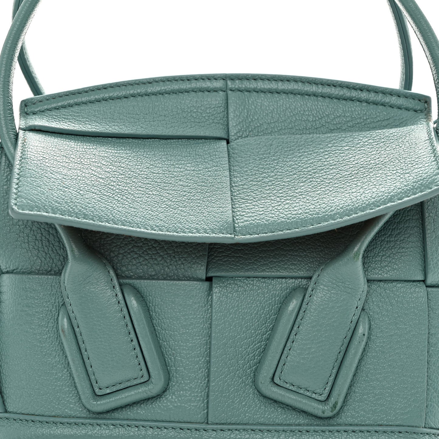 Goatskin Maxi Intrecciato Mini Arco Linoleum