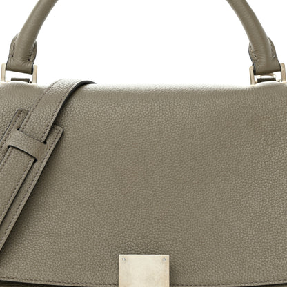 Celine Drummed Calfskin Suede Small Trapeze Souris 7 of 10