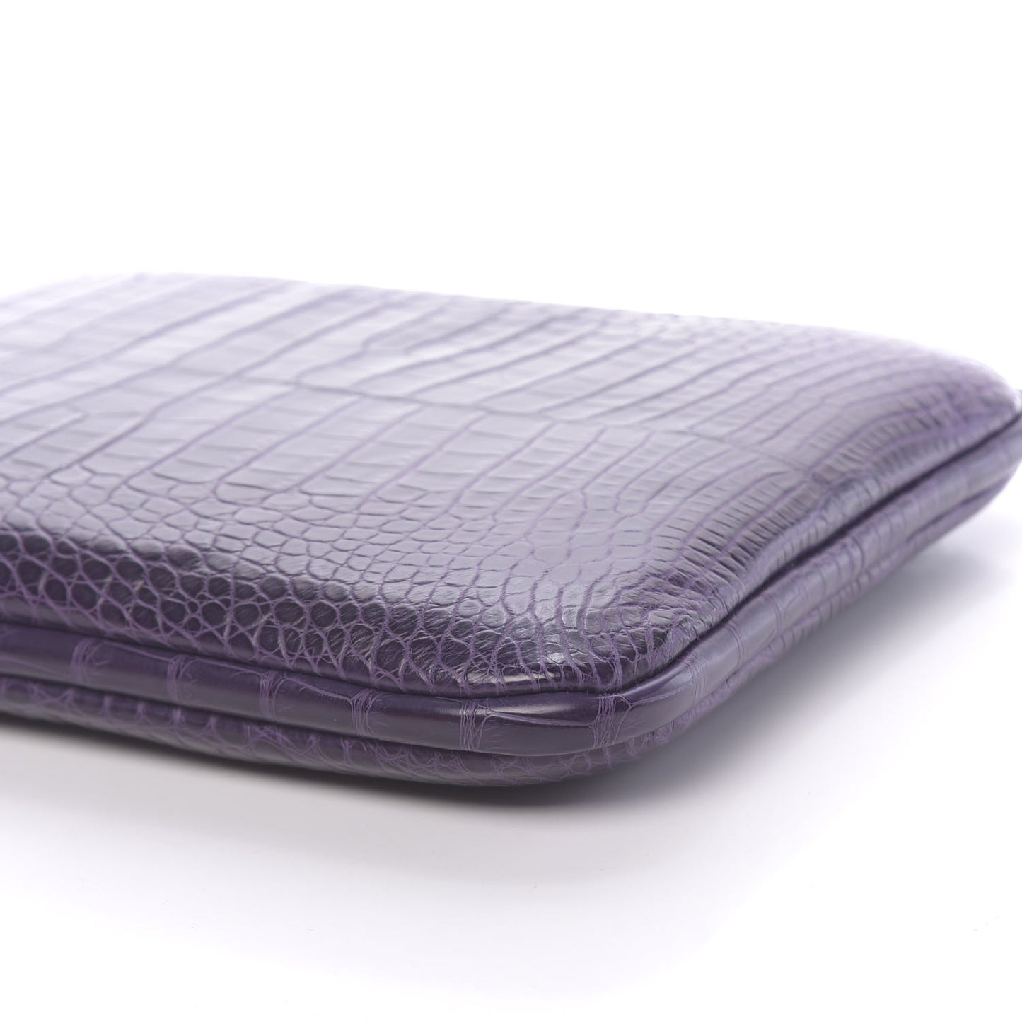 Matte Alligator Petit H Laptop Case Amethyst