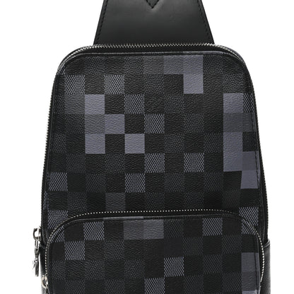 Louis Vuitton Damier Graphite Pixel Avenue Sling Backpack Gris 8 of 10