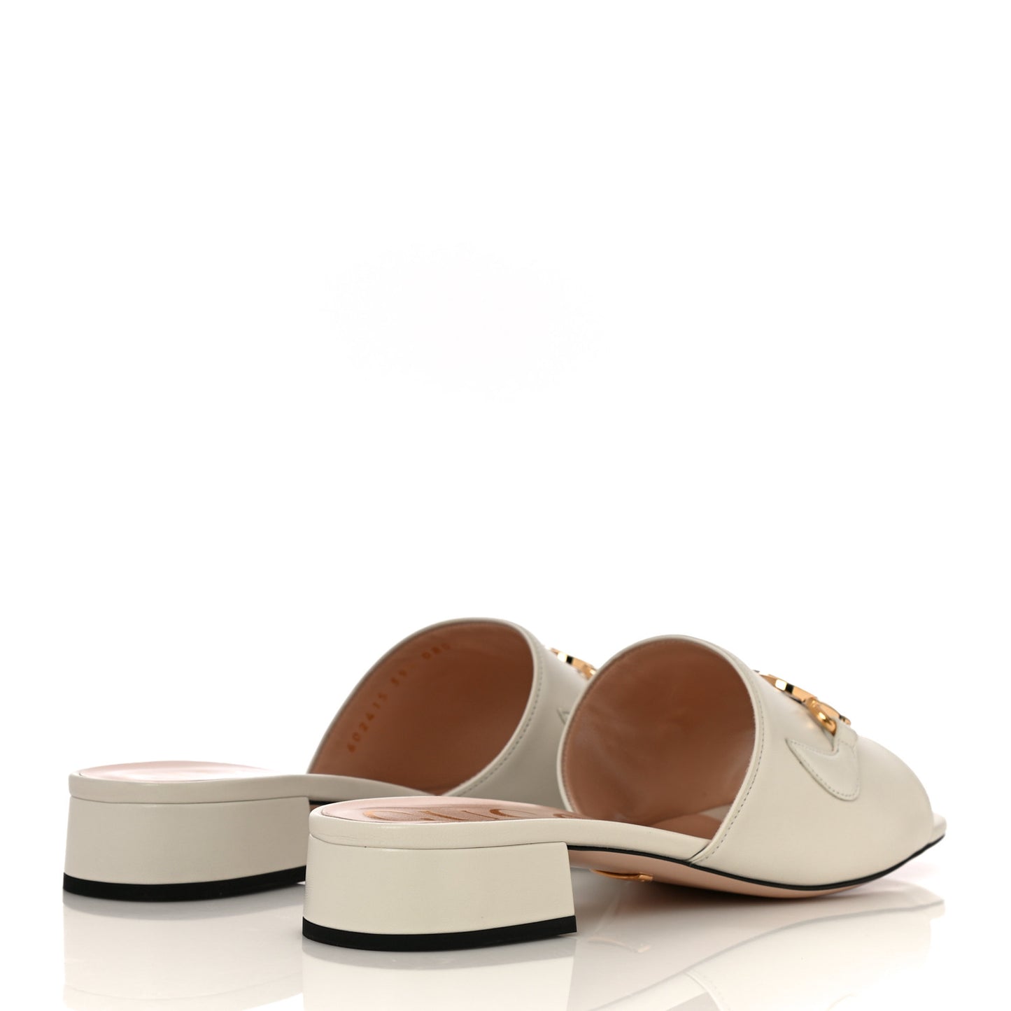 Malaga Kid Zumi Mid Heel Slide Sandals 39 Dusty White
