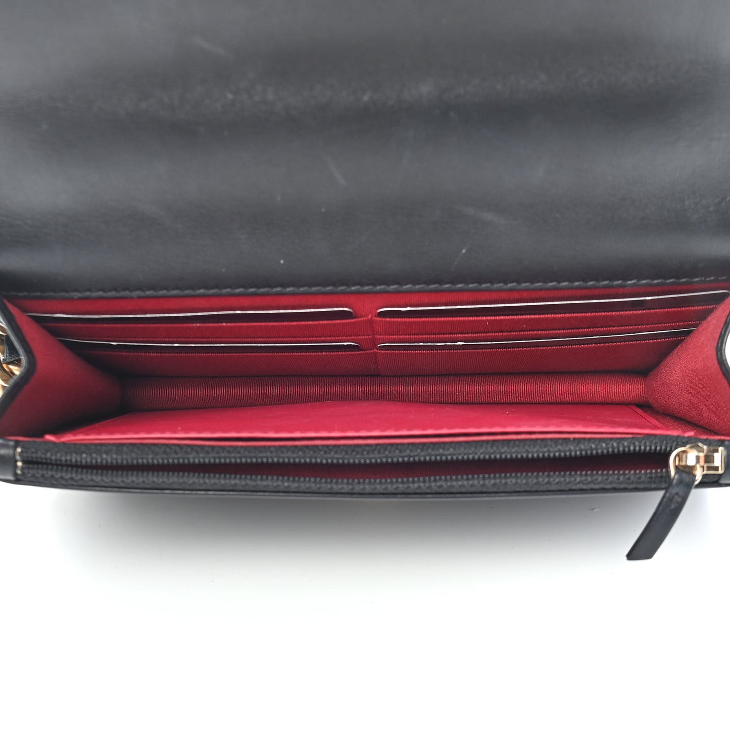 Lambskin Quilted Chanel 19 Wallet On Chain WOC Black