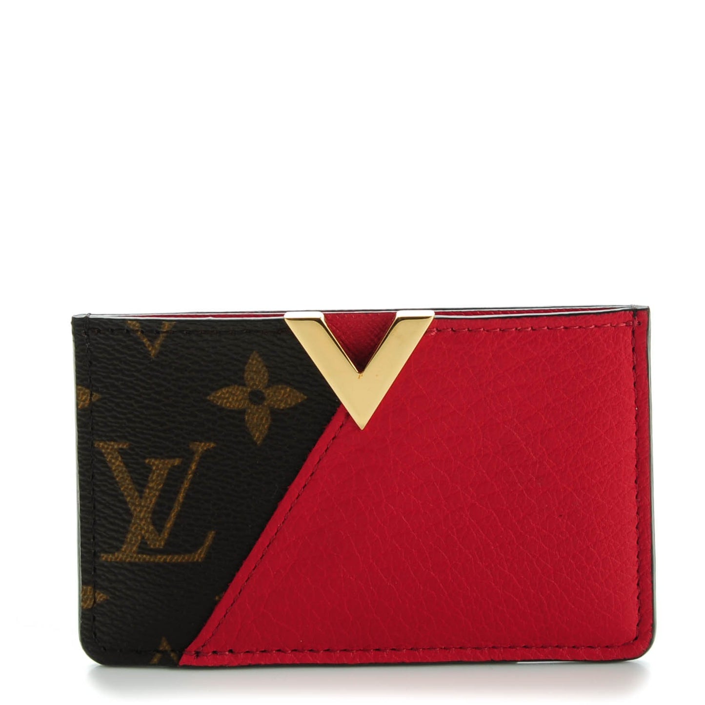 Calfskin Monogram Kimono Tote Card Holder Cherry