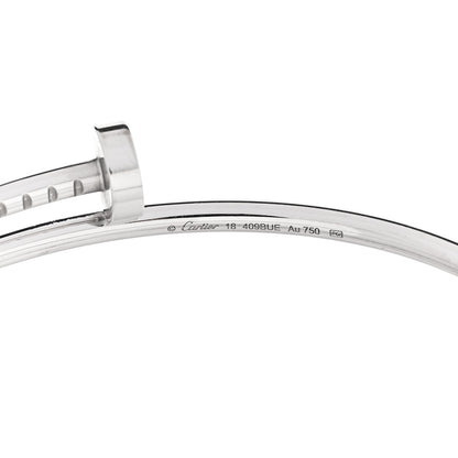 Cartier 18K White Gold Small Juste Un Clou Bracelet 18 4 of 4