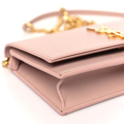 Saint Laurent Smooth Calfskin Classic Monogram Kate Tassel Chain Wallet Pale Pink 8 of 14
