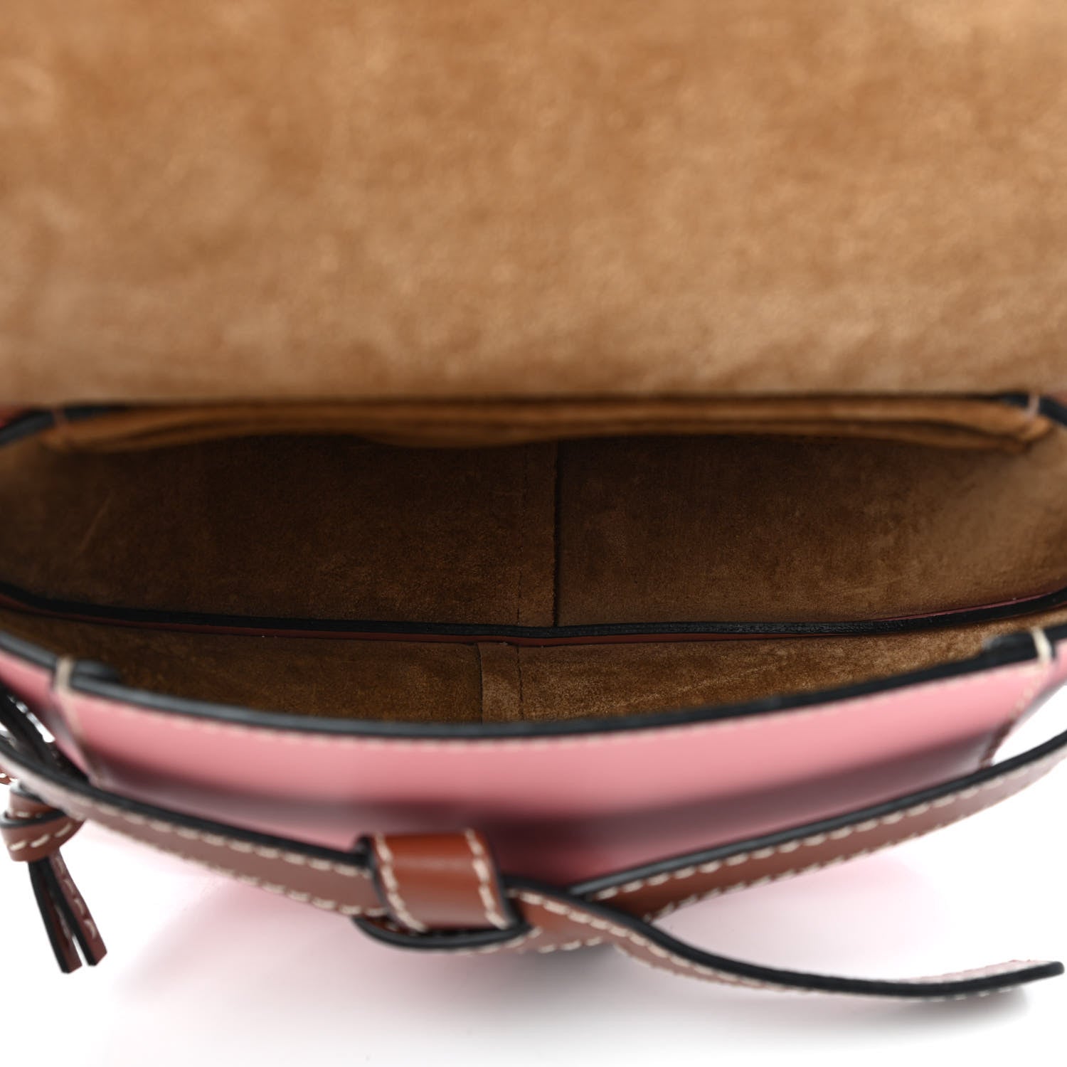 Loewe Calfskin Mini Gate Crossbody Bag Pastel Pink Tan 5 of 9