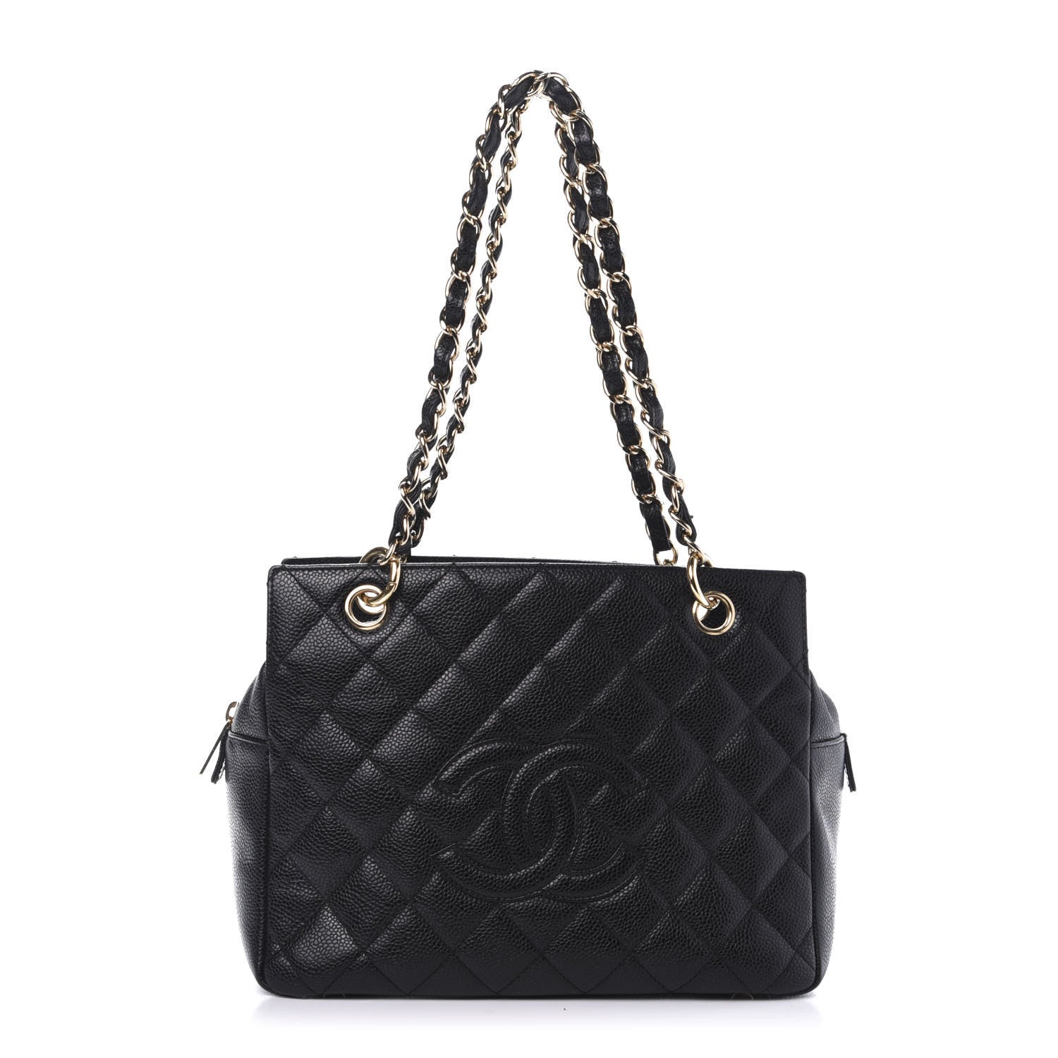 Chanel Caviar Quilted Petit Timeless Tote PTT Black 1 of 9