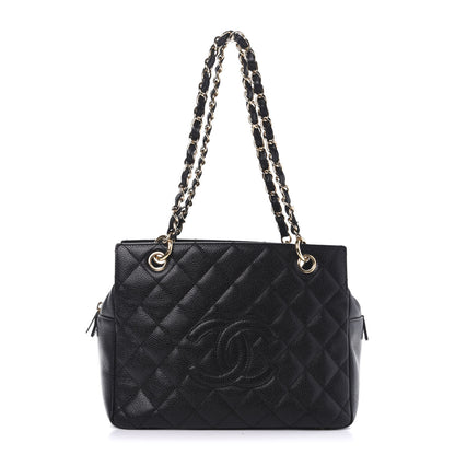 Chanel Caviar Quilted Petit Timeless Tote PTT Black 1 of 9