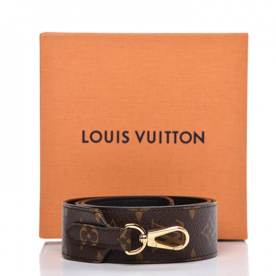 Louis Vuitton Monogram Bandouliere Shoulder Strap Black 5 of 5