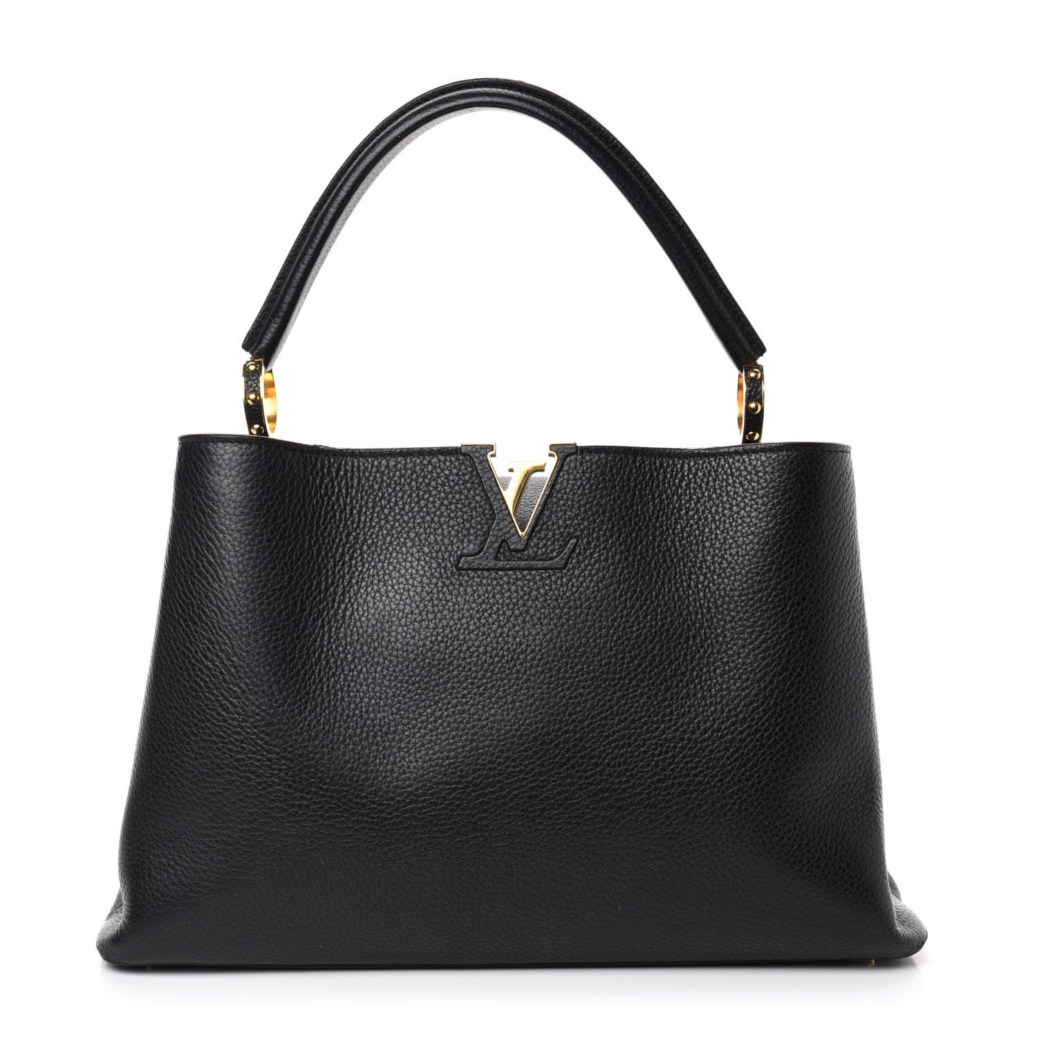 Louis Vuitton Taurillon Capucines PM Black 1 of 13