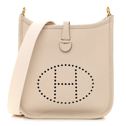 Hermes Taurillon Clemence Evelyne TPM Craie 1 of 11