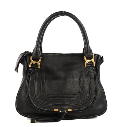 Chloe Calfskin Small Marcie Satchel Black 1 of 9